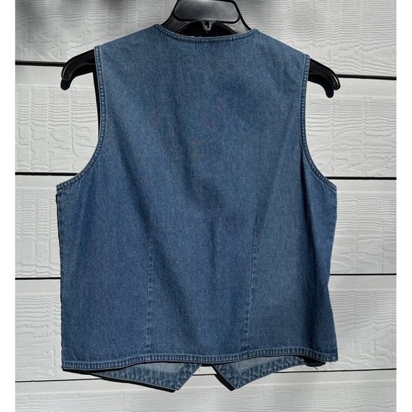 VTG Cottagecore Floral Vest Beaded Embroidered Grandmacore Fall Lemon Grass Sz M - Picture 5 of 8